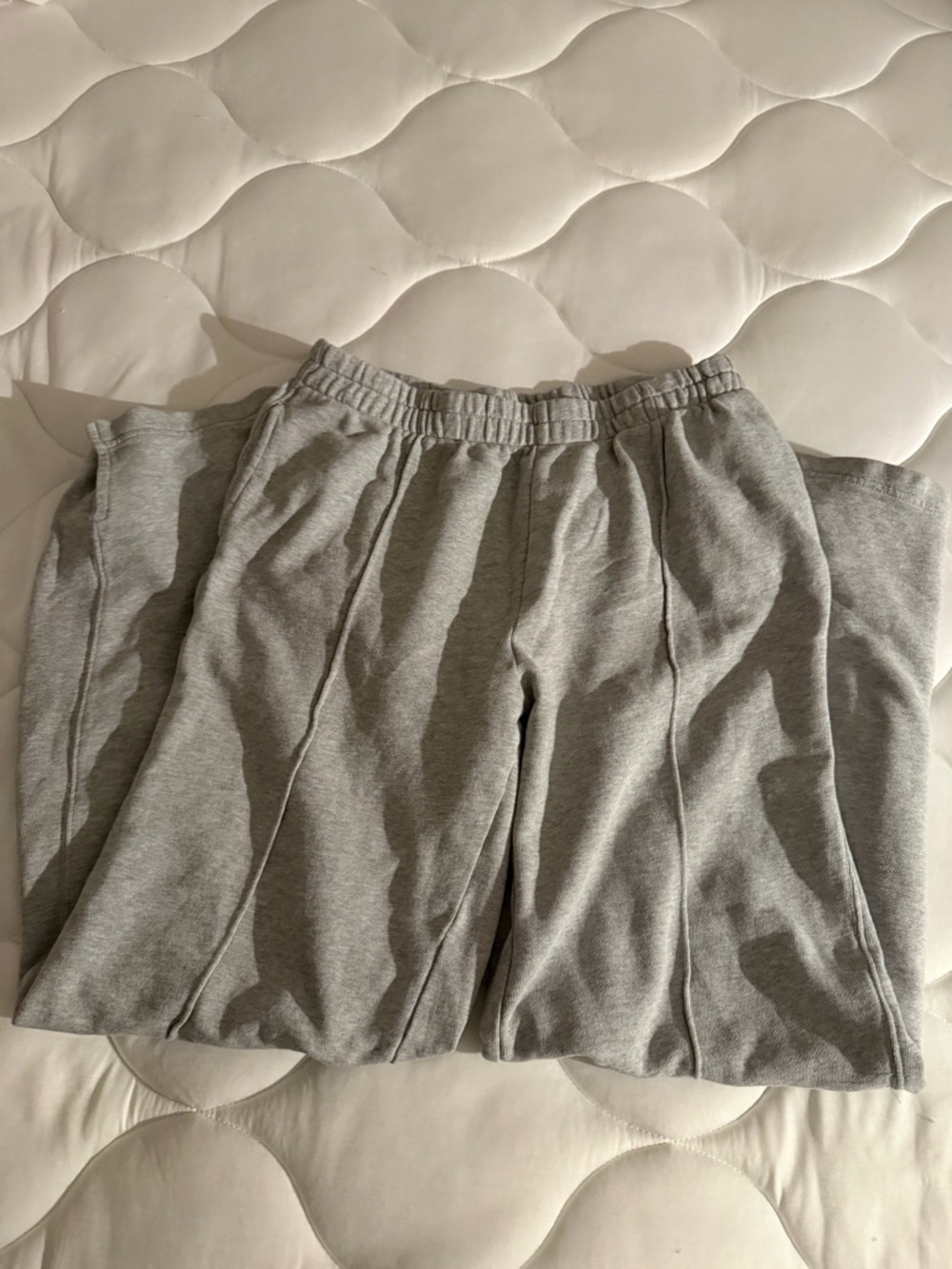 Aerie Gray Flare Sweatpants High Waisted Cozy Lounge Pants
